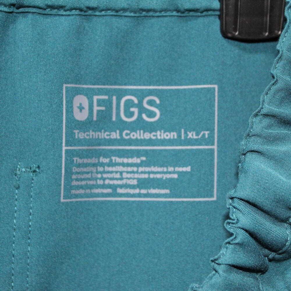 Figs Mens Pisco Basic Scrub Pants in Caribbean Blue - Picture 2 of 7